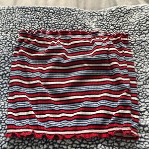 Red white and blue tube top